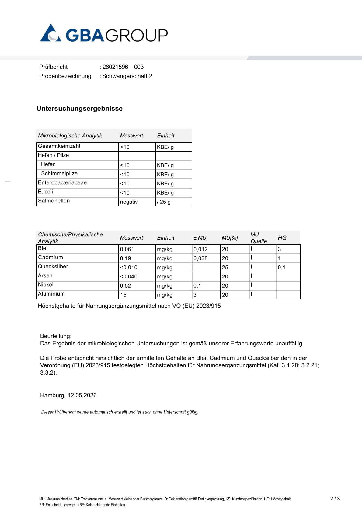 mother+ Schwangerschaft 2 Premium-Komplex ab der 12.Woche - Hochwertige Mikronährstoffversorgung für die Schwangerschaft/Mit Folat, Eisen, Jod & wichtigen Vitaminen/Vegan