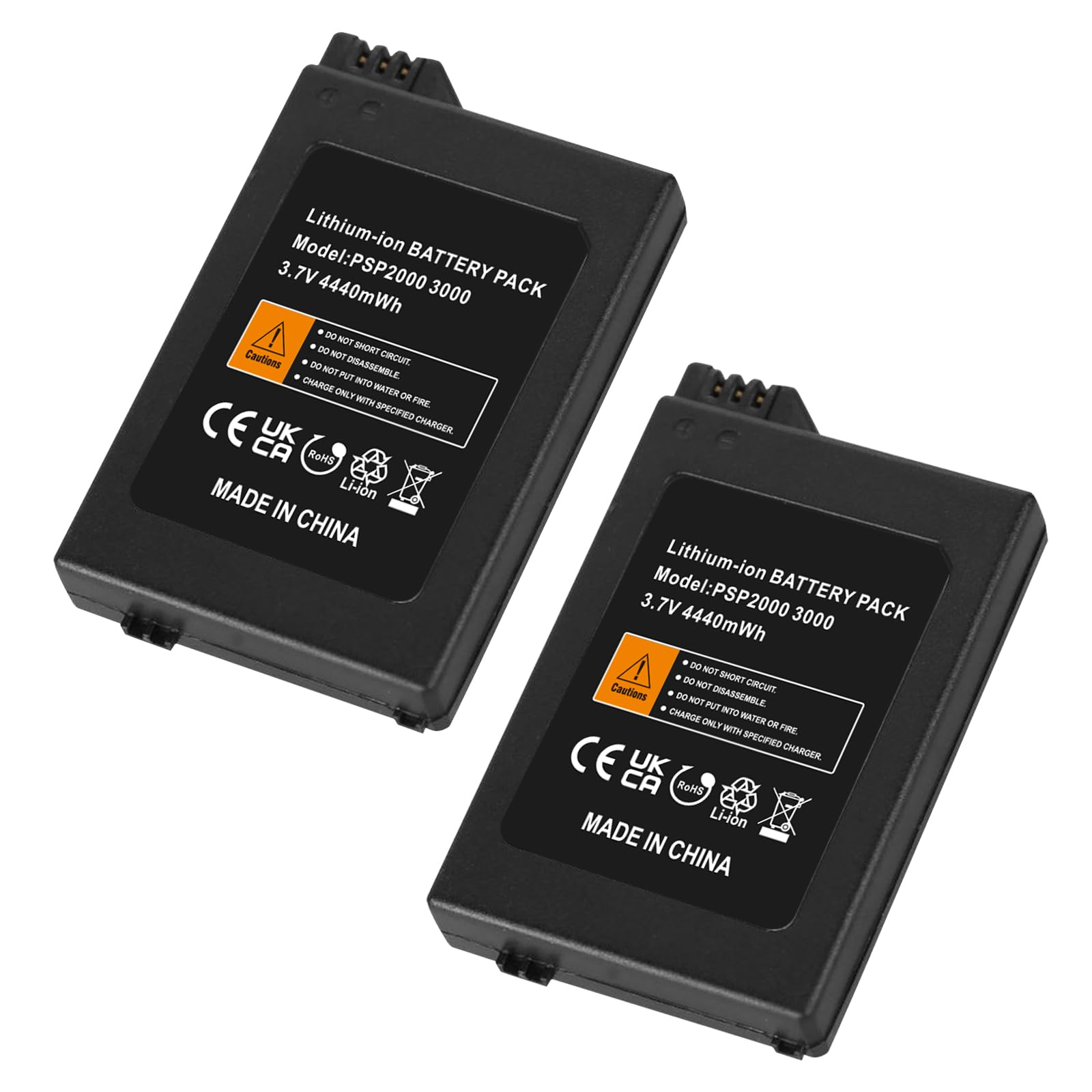 Batteria PSP2000/PSP3000 (nuovo aggiornamento 2025), batteria ad alta capacità 4440 mWh per console Sony PSP 2000/3000 PSP-S110 (nero)