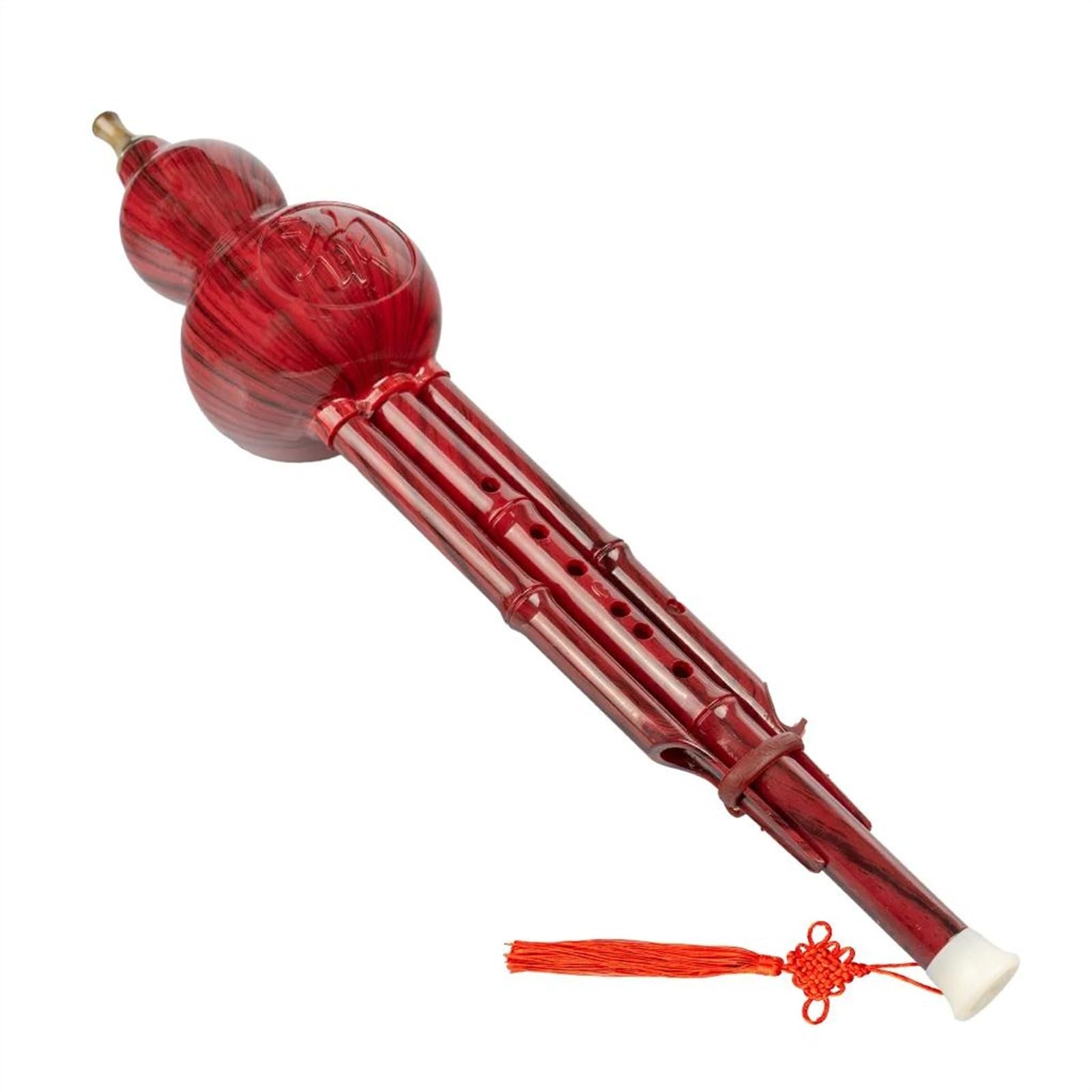 Instrumento Étnico Chino C Key Hulusi Calabaza Cucurbitáceas 2 Tonos Tubos De Resina Instrumento De Viento Con Estuche Hulusi Profesional