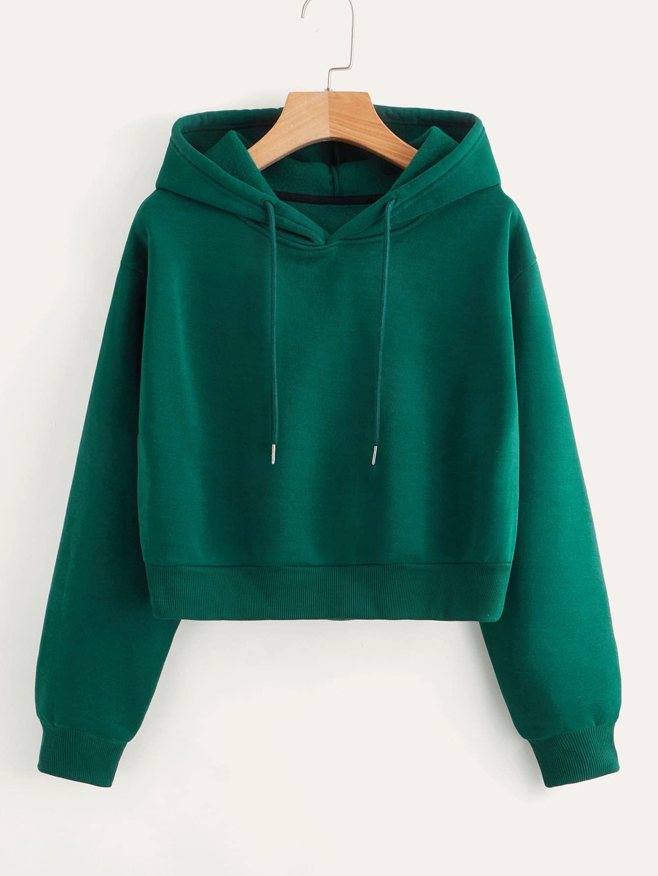 Amazon.com: Women for Sweatshirt Solid Drawstring Crop Thermal Lined Hoodie  Women for Sweatshirt (Color : Dark Green, Size : Small) : Clothing, Shoes \u0026  Jewelry