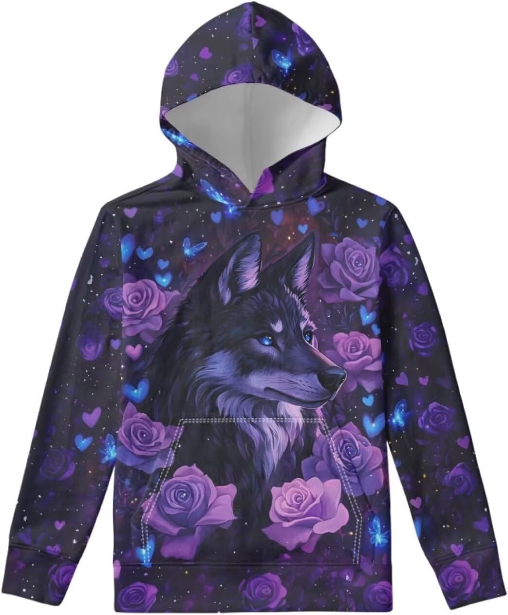 Girls Cute Pullover Hoodie Graphic Hooded Sweatshirt with Pockets for Kids Fall Winter Clothes Size 6-16 Years - Image 5