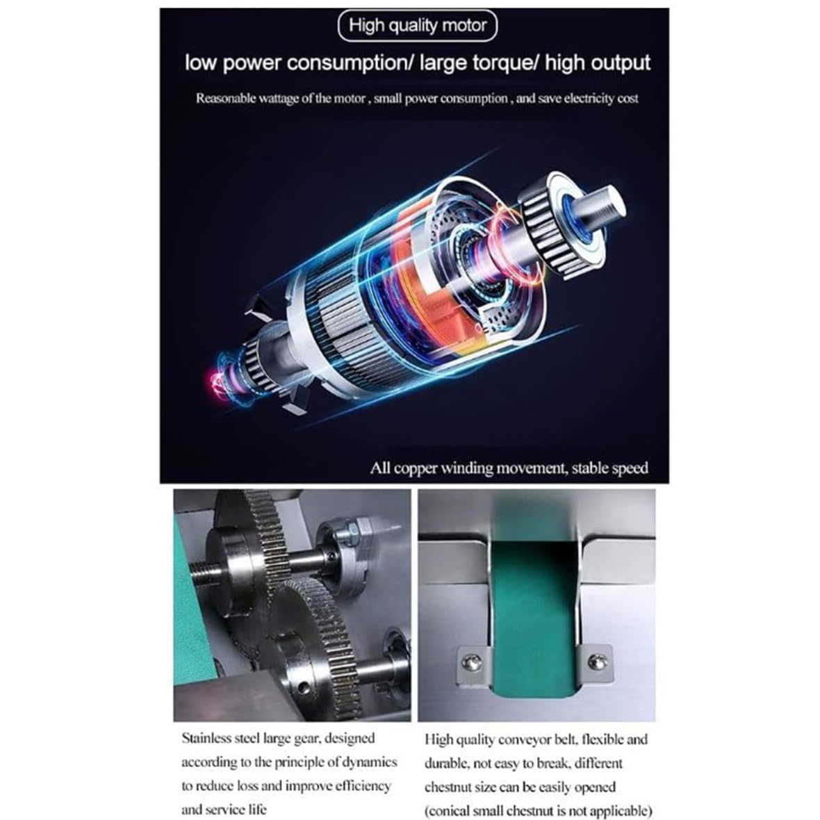 Automatische Kastanienschäl- und -öffnungsmaschine, elektrische 60-W-Kastanienknackmaschine, kommerzielle Kastanienkerbmaschine, Verwendung von Batterien oder Haushaltsstrom