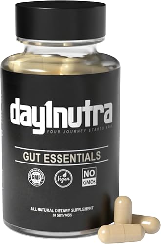 Suplemento probiótico diario Gut Essentials, apoya la comodidad digestiva, movimientos intestinales regulares, alivio de gases y hinchazón, 30
