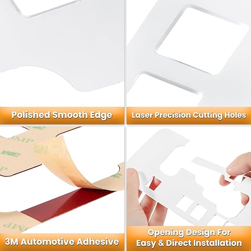 Vista 52 de Cubierta interior, engranaje marco de terminación de aluminio, accesorios para Jeep Wrangler 2011 2012 2013 2014 2015 2016 2017 E-cowlboy, Rojo