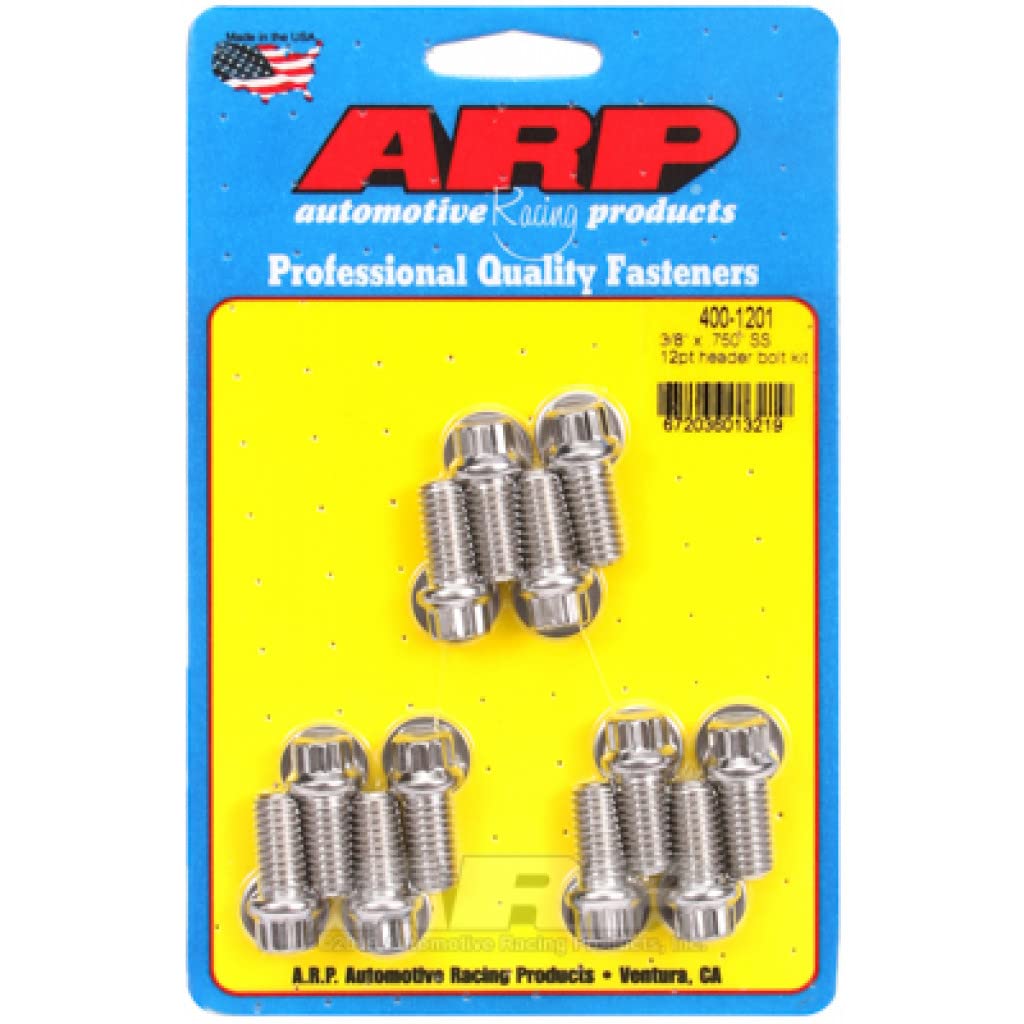ARP Header Bolt Kit 3/8 x .750 Stainless Steel | 12pt