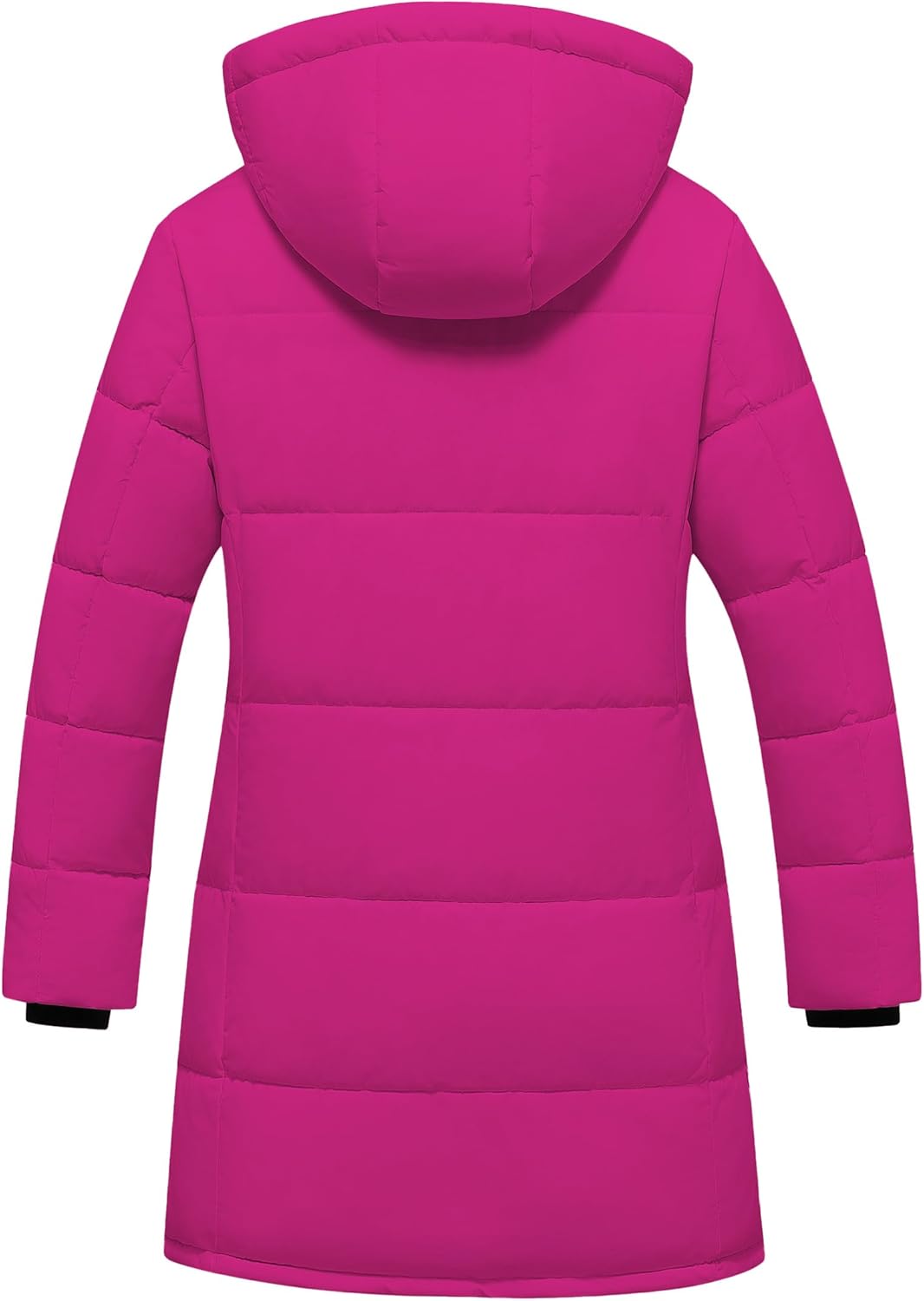 Girl's Winter Coat Kids Long Puffer Jacket Waterproof Ski Outerwear Warm Puffy Dress Coat with Hood - Image 2