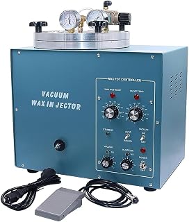Wax Casting Machine, 510W Vacuum Wax Injector, Jewelry Gold Silver Making Carved Sculpture Wax Mold Injection Tool, 3kg Large Capacity, for Beading Jewellery Making Kit