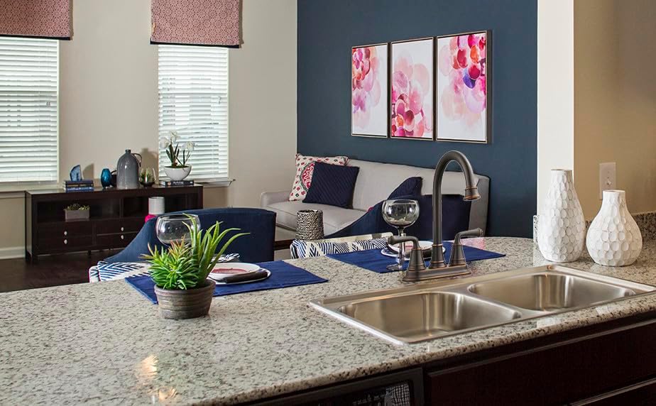 Miniatura 5 de Design House 524777 Eden Grifo de barra de 2 manijas en bronce aceitado, 9.1 x 10.75 x 7.3 pulgadas