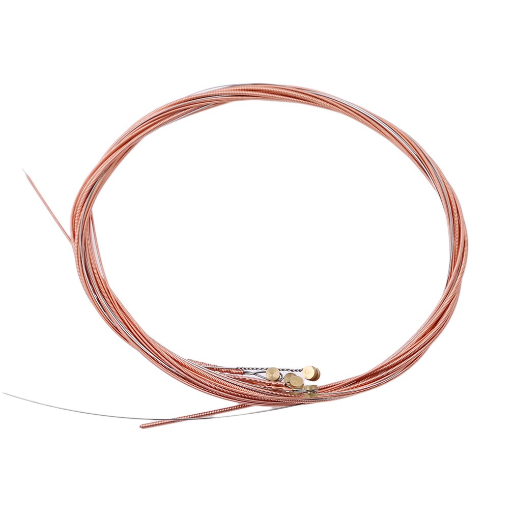 GUAngqi Acoustic Guitar Set 6 Guitar Stings,Red String