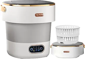 Portable Washing Machine, Mini 20L Compact Washer with Spin Basket for Home & Travel