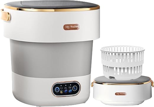 Portable Washing Machine,Mini Washer -20L Upgraded With Spin Basket,Small Clothes