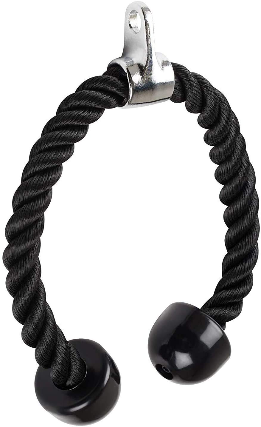 Risefit Heavy Duty Tricep Rope Push Pull Down Bicep Rope Complete Multi ...
