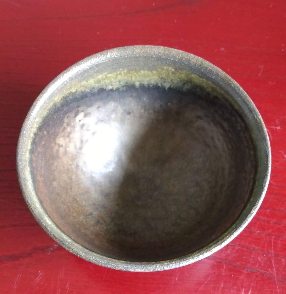 越前焼の名工 白越不朝（塩越窯）自然灰釉究極美の逸品ぐい呑み/湯呑