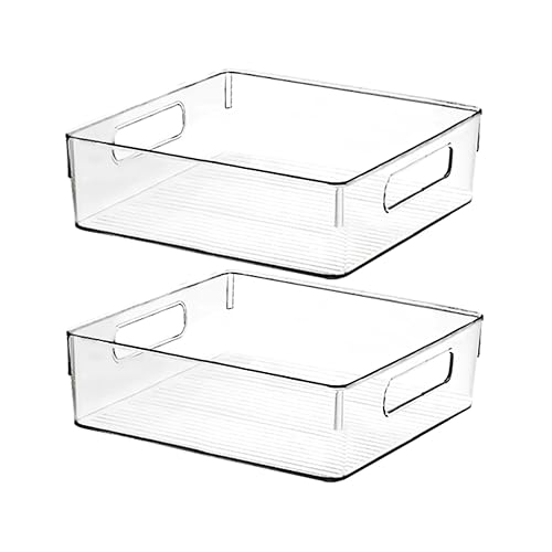 Clear Plastic Storage Bins, Pantry Organizers and Storage or Kitchen