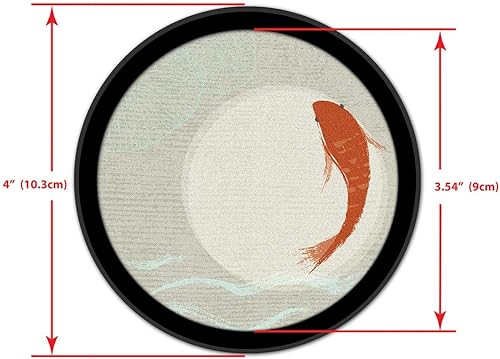 Miniatura 5 de Posavasos de silicona antideslizantes con almohadilla de fieltro absorbente impresa extraíble, juego de 4 unidades, Koi & The Sun