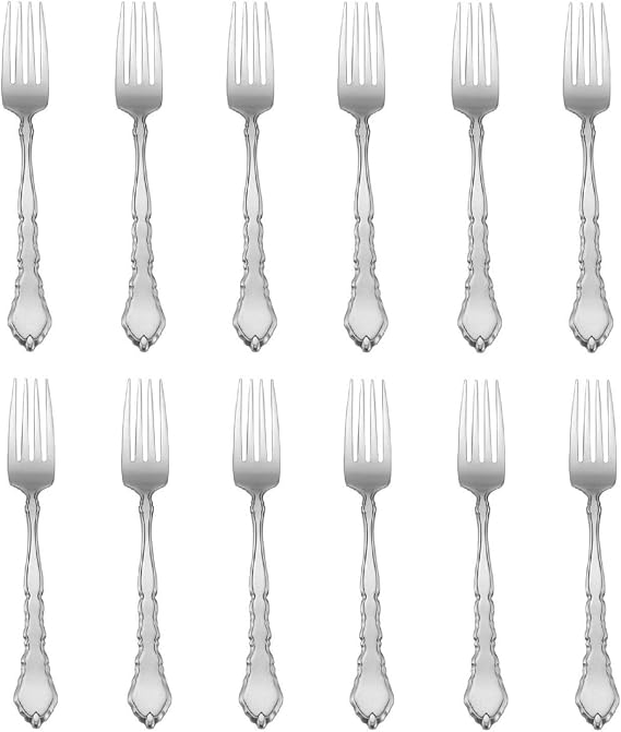 For Satinique 18/8 Stainless Steel Dinner Fork (Set of Twelve)