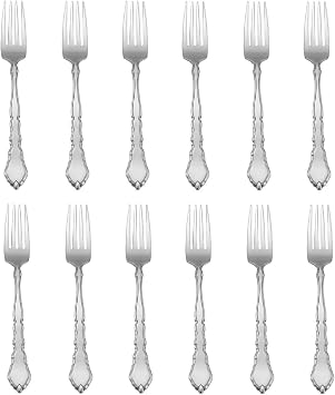 For Satinique 18/8 Stainless Steel Dinner Fork (Set of Twelve)