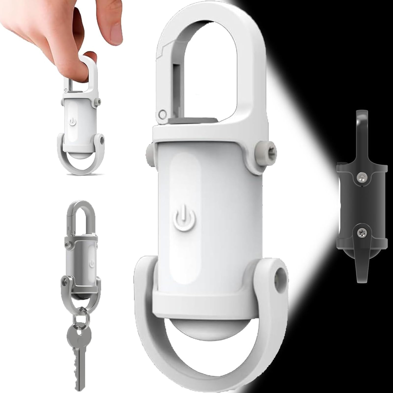 2 in 1 flashlight and power bank, 1200lm Super Bright Mini Keychain Flashlight Waterproof, 2025 Ultra Bright Lumilink Mini Torch Keychain, Chain Flashlight, 3 Levels Adjustable Brightness(White 1pc)