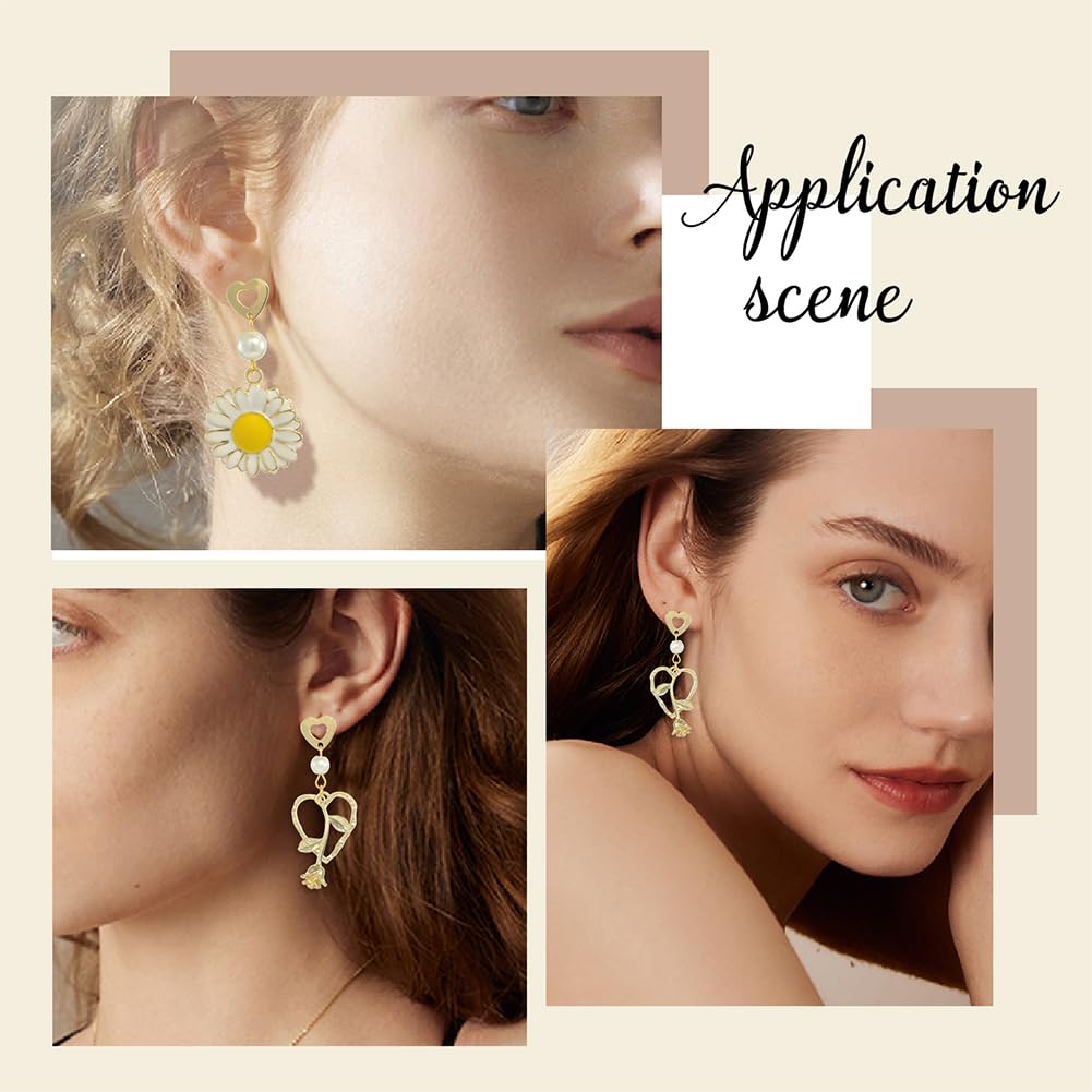 SUNNYCLUE 1Boîte 40pièces Boucles D'Oreilles En Plaqué Or 24K