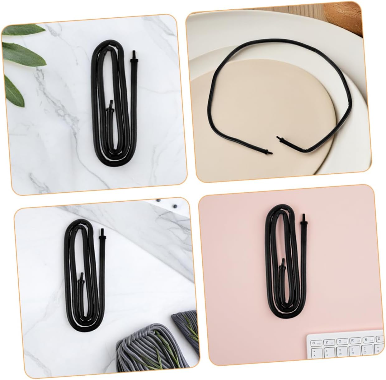 VANZACK 2pcs Aquarium Bubble Tube Oxygen Diffuser Flexible Rubber Fish Tank Air Pump Accessory Bubbler for Fish Tank Decor