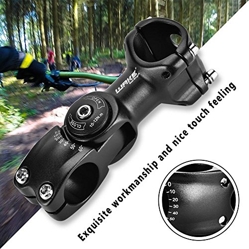 GOEXM 25.4mm MTB Bicycle Stem 110mm Mountain Bike Adjustable Raise up Handlebar Tube Stem for Most Bike Road Bike MTB BMX