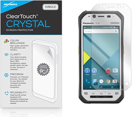 BoxWave Protector de pantalla compatible con Panasonic Toughpad FZ-N1 - ClearTouch Crystal, HD Crystal Film Skin para proteger contra arañazos