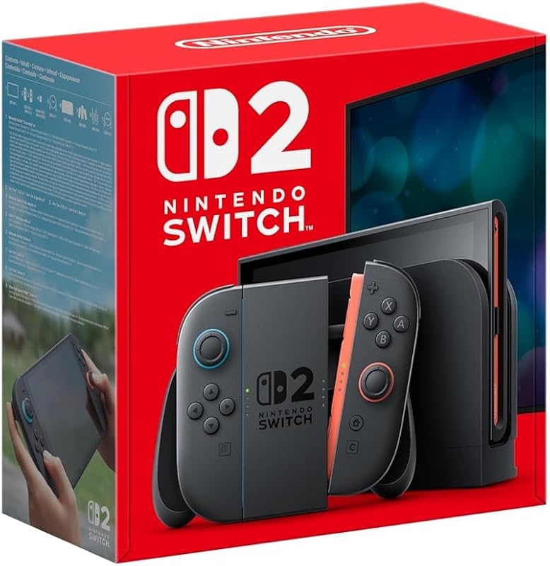 Consolă de jocuri Nintendo Switch 2 – consolă hibridă portabilă și de tip home, cu ecran tactil