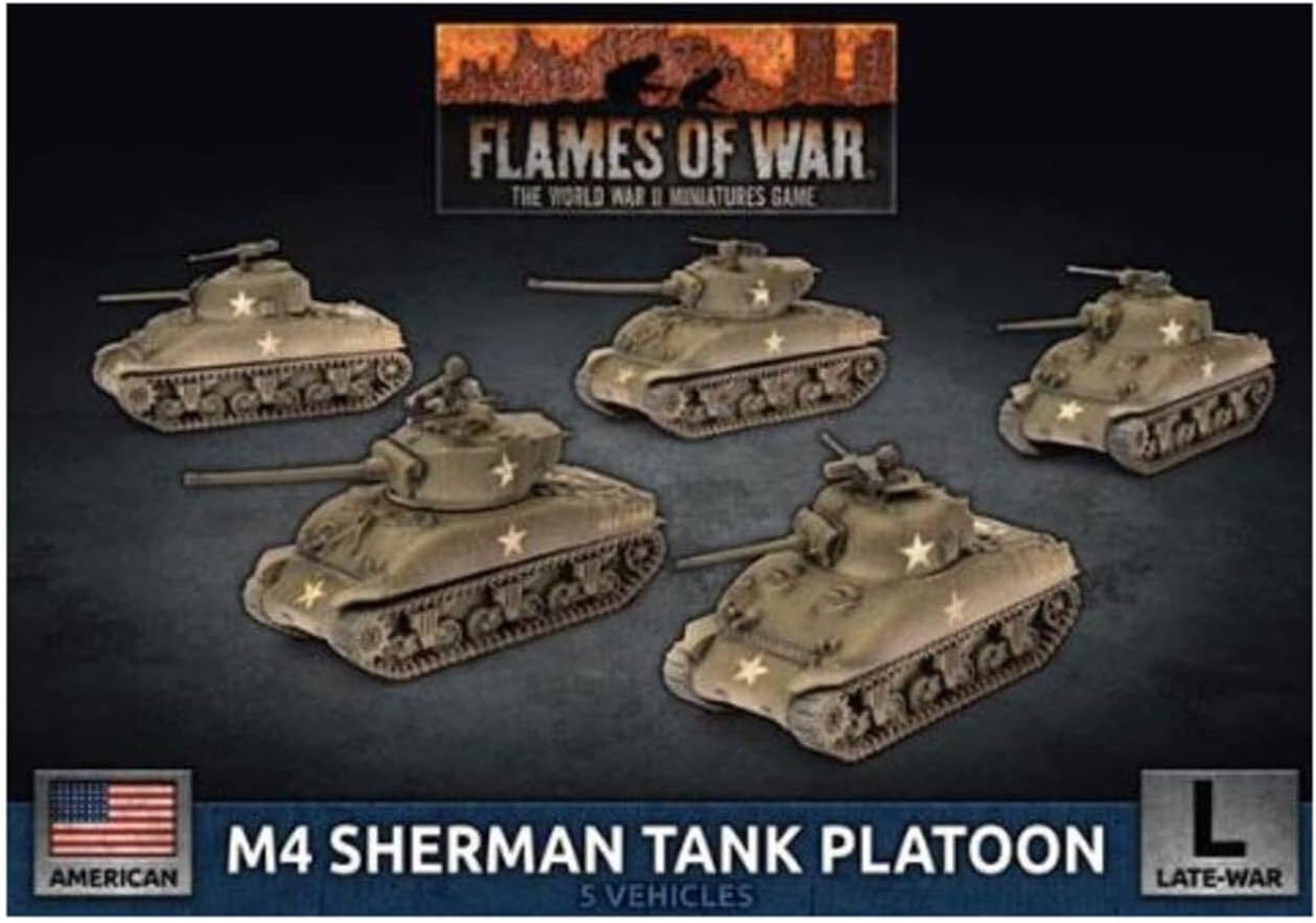 Flames of War: Late War: United States: M4 Sherman Tank Platoon (UBX69)
