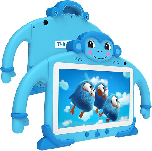 Tablet para Niños de 7 Pulgadas para Niños de 3 a 7 Años, 32GB ROM, Tabletas para Niños Pequeños con YouTube, WiFi, Estuche, Tabletas Android para