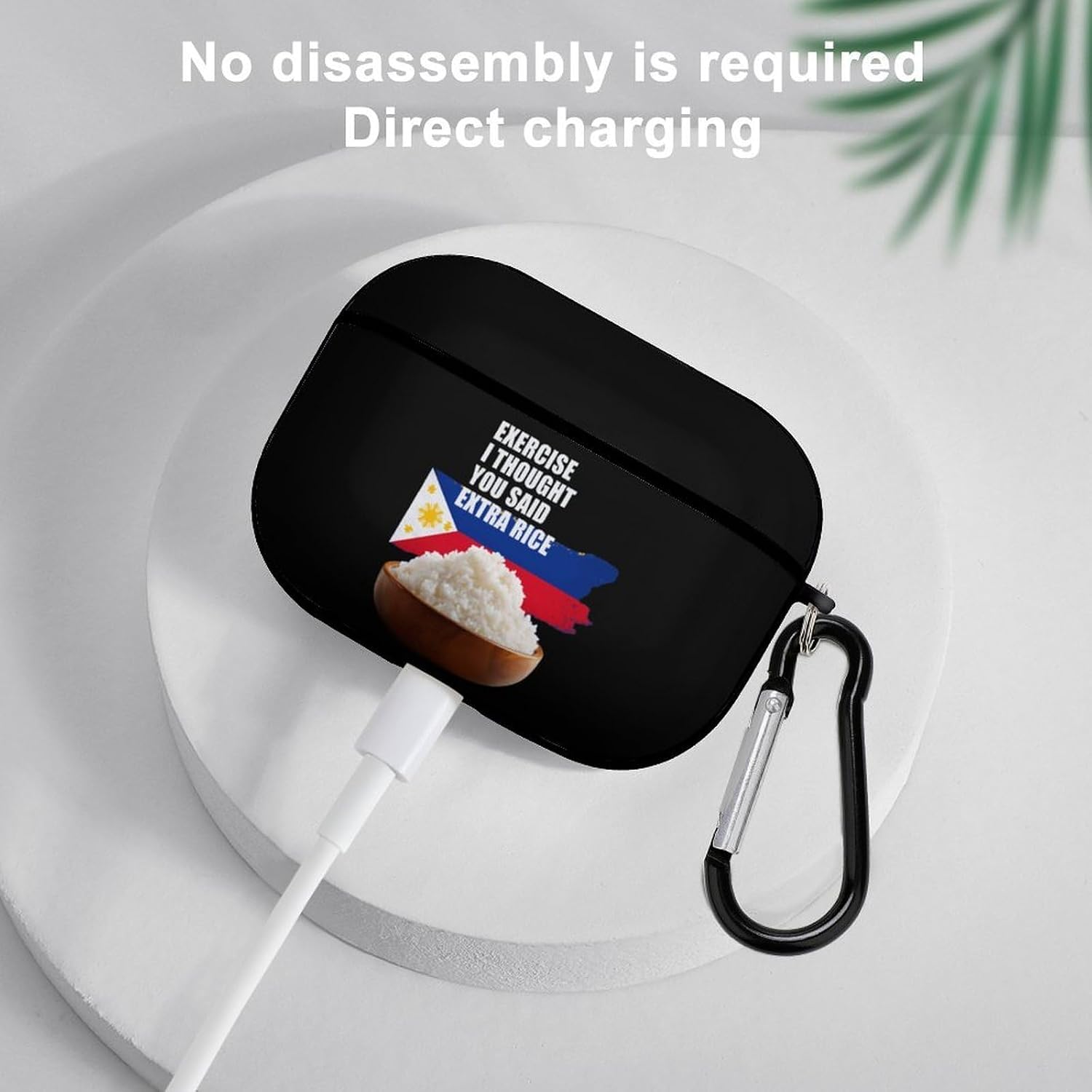 Rice Funny Saying Headset Cover Compatible for Airpods Pro image 5