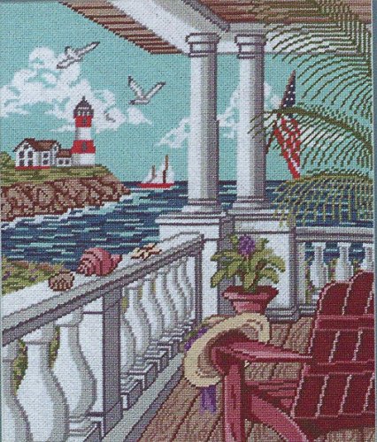 Waterfront Porch - Needlepoint Kit #TOP19