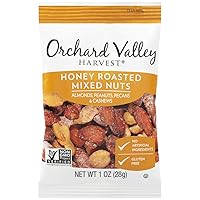 Vista 9 de Orchard Valley Harvest Nueces mixtas asadas con miel, bolsas de 1 onza (paquete de 15), almendras, cacahuetes, nueces y anacardos, sin gluten, sin