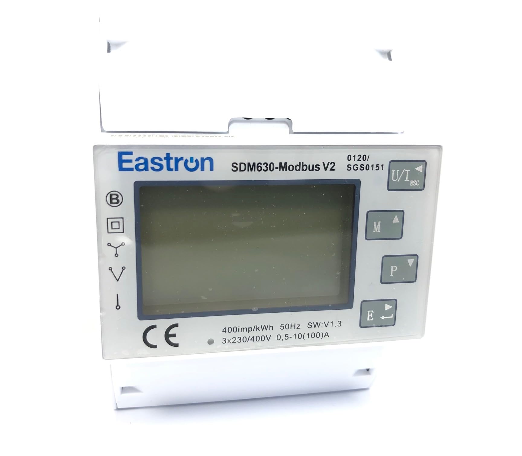 Eastron SDM630 Modbus V2 MID Misuratore di Energia Monofase/Trifase AC 400V Digitale 100A certificato MID