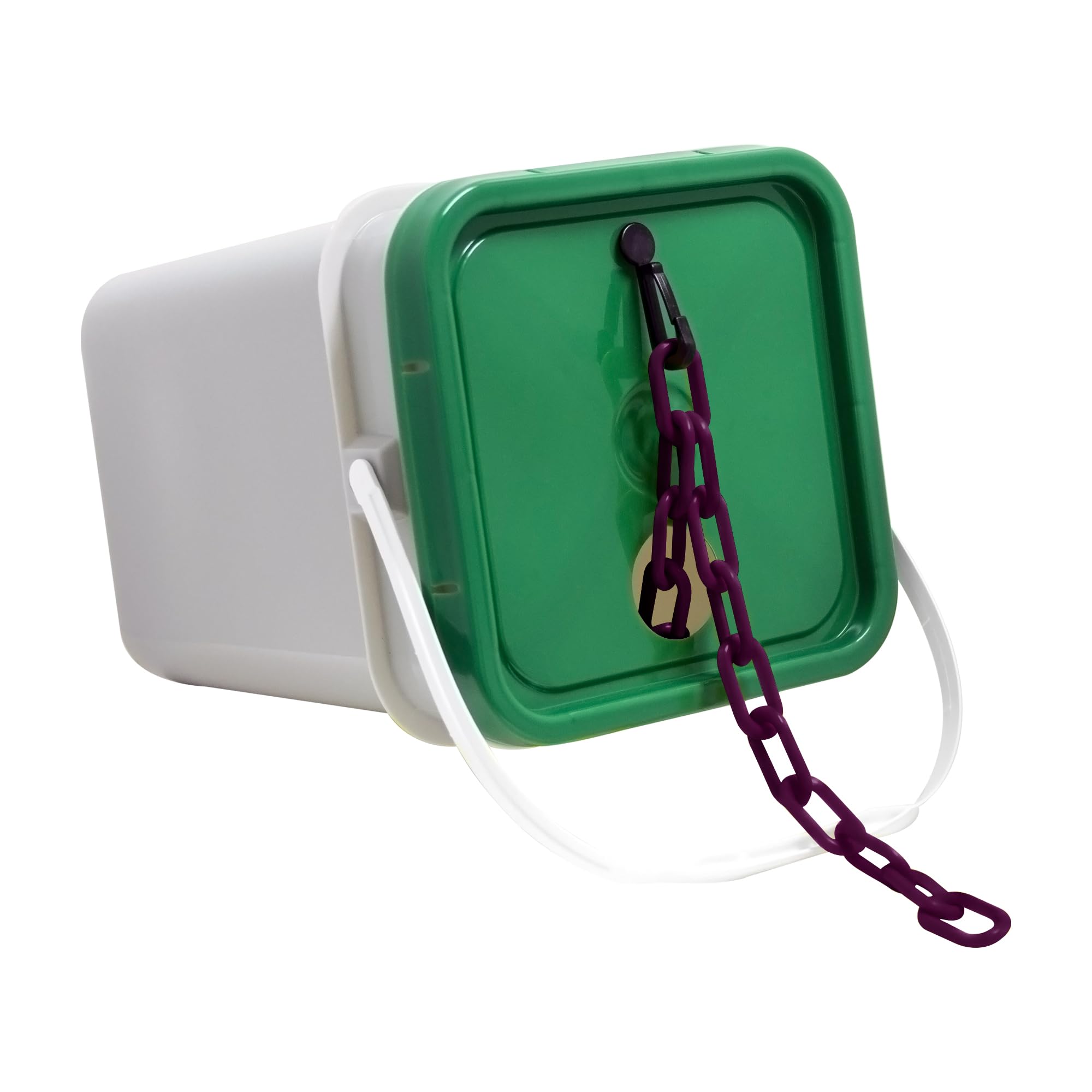 Mr. Chain Barrier Chain Dispensing Pail, Purple, 2 in x 160 ft (50023-P)