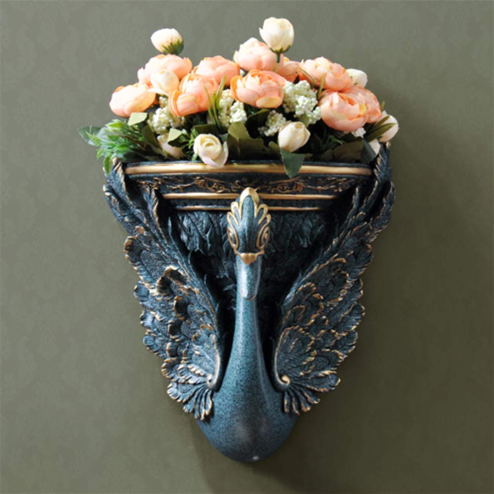 Pot succulent cygne mural pour une ambiance poétique dans votre chambre à coucher