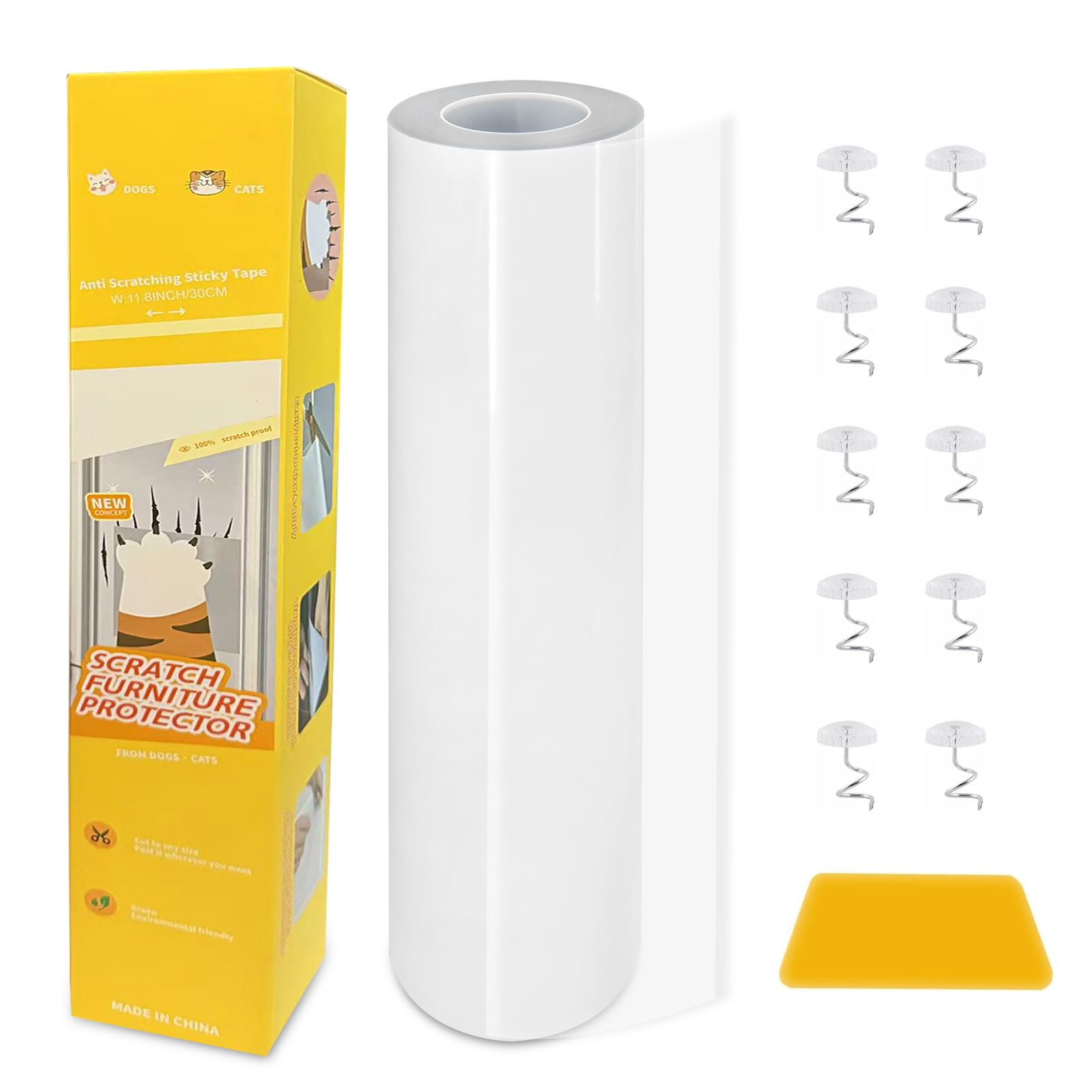30 x 300cm Cat Anti Scratch Tape, Sofa Protectors from Pets
