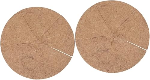 Miniatura 1 de Hemobllo 2 alfombrillas para macetas, forro de coco natural, forro redondo de coco, forro de cesta de coco colgante, inserción de maceta, cestas