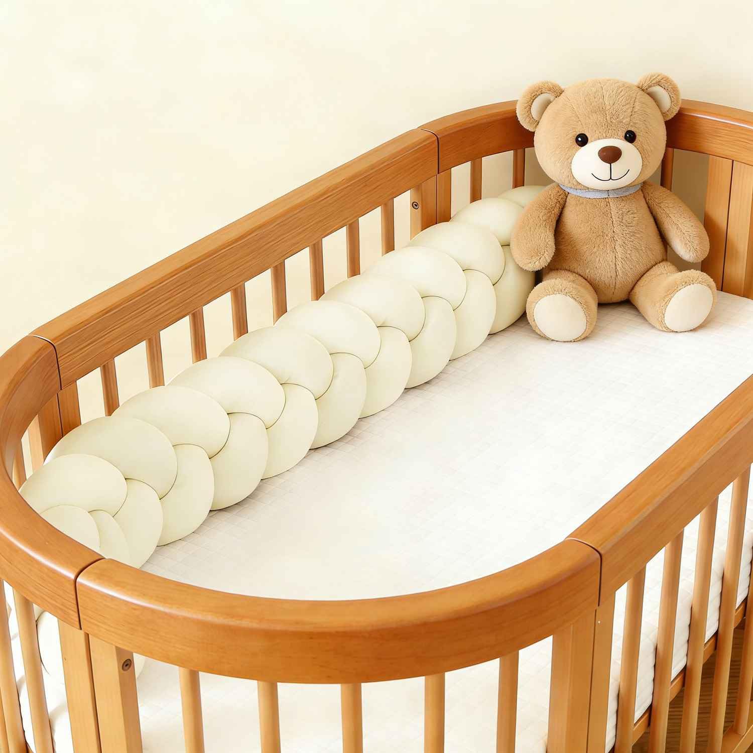 Crash Schutz am Bettrand Dekoration, Bettwäsche Zaun. (C27,2 Meter)