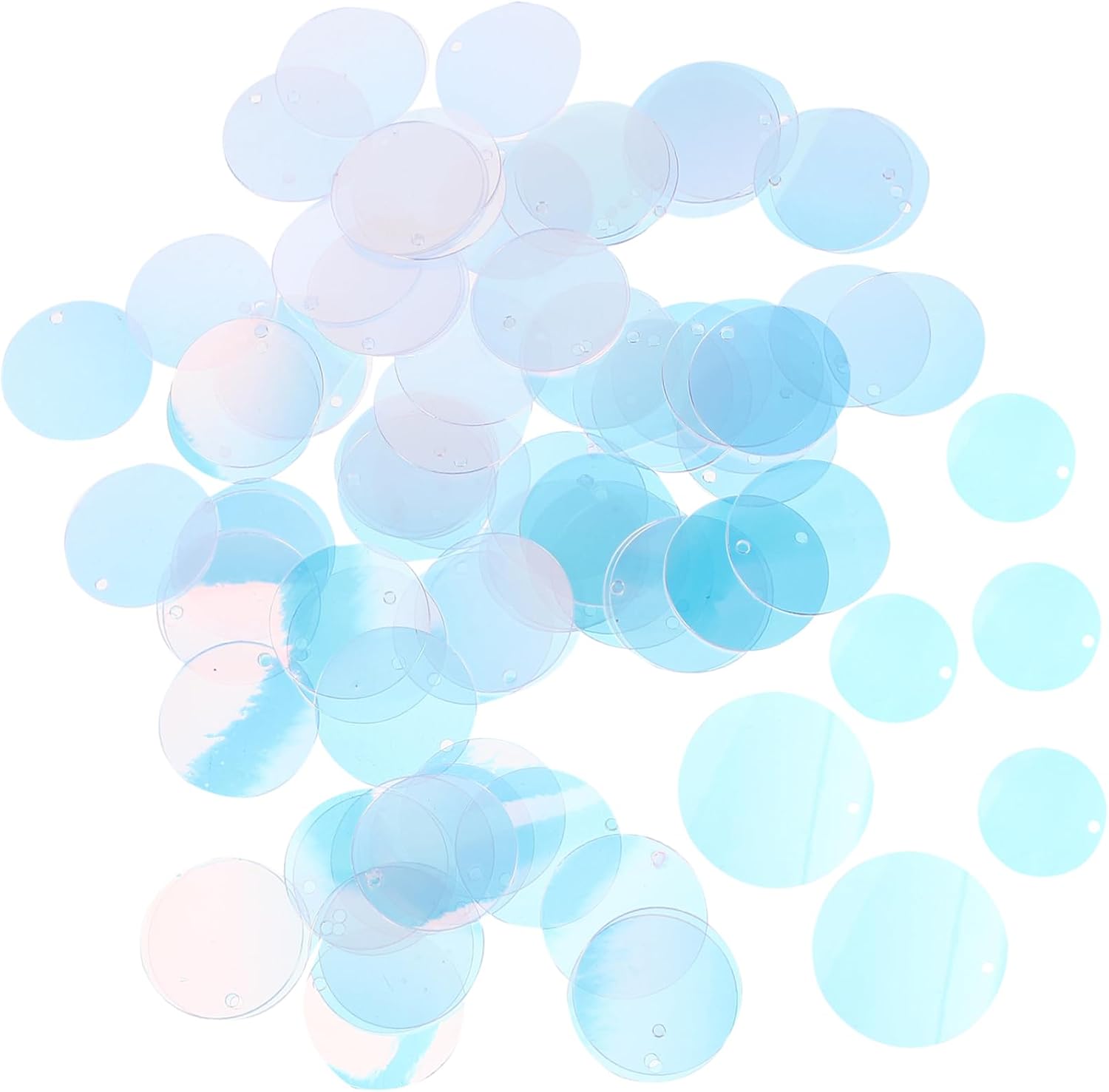 PVC Sequins 10 Bags for DIY Sewing Crafts Decorative Use