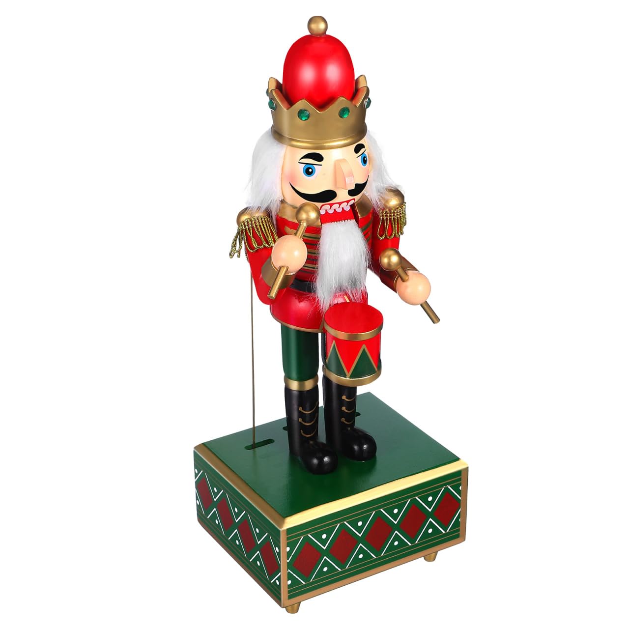 Boîte à musique casse-noisette classique : Casse-noisette, soldat en bois, mécanisme d'horloge, boîte à musique Casse-noisette, figurine de soldat pour décoration d'intérieur