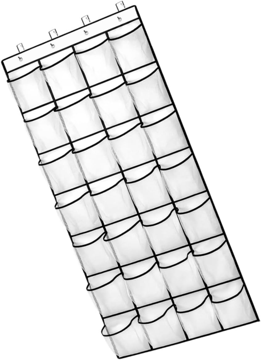 Outanaya 1set Door Hanging Storage Bag Organizer Multi-tier Mesh Pouch for Shoes Hats and Essentials Space-saving Home Storage