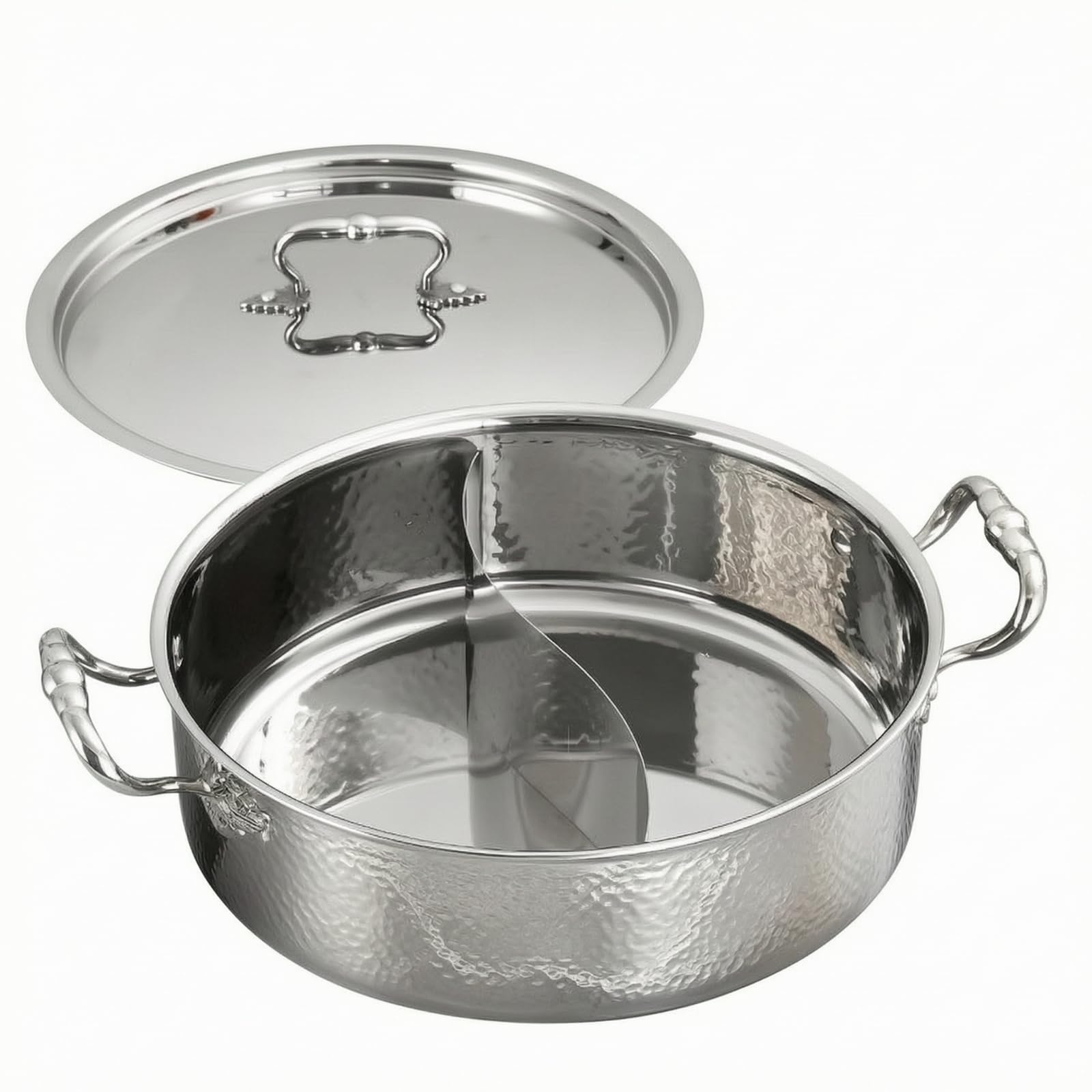Amagogo Poignées Latérales Inox 304 | Ergonomique, Épaissi, Ustensile Cuisson, pr Restaurant, 32CM, 2 Grilles