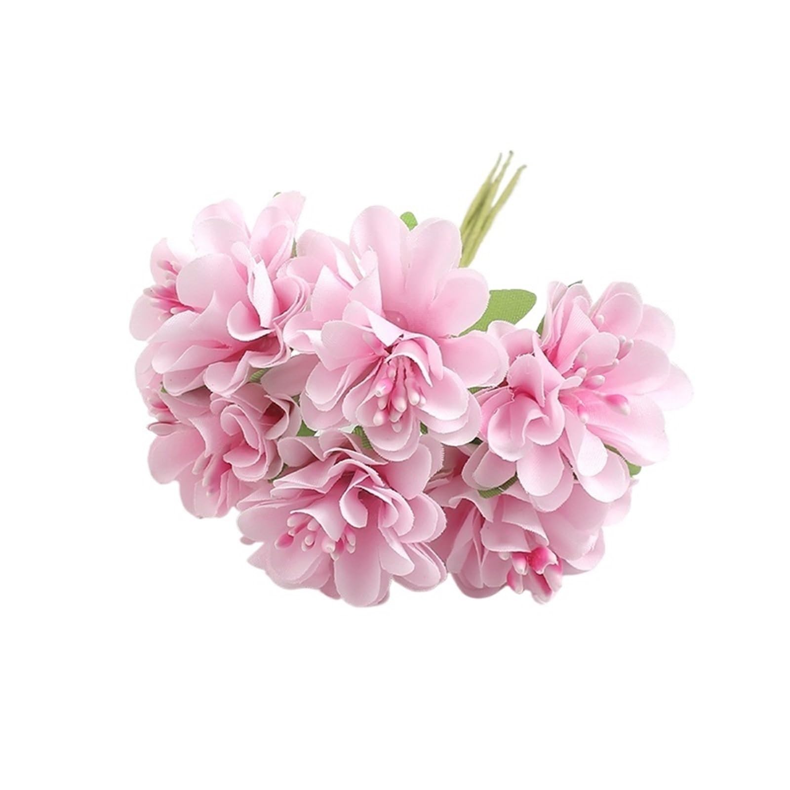 XIANGMLING 6Pcs Mini Artificial Silk Carnation Flowers Bouquet for Home Wedding Party Decoration Wreath(Color7)
