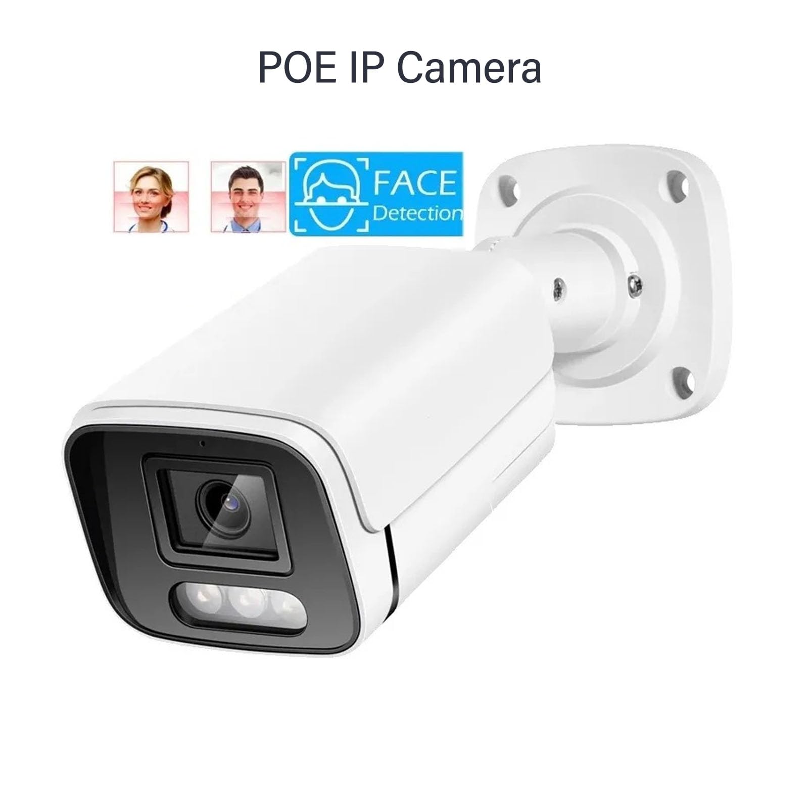 Kamera IP 4K POE o Wysokiej Przejrzystości Noktowizor Kamera Monitorująca z Zasilaczem POE Monitorowanie Domu/firmy