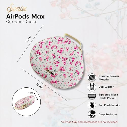 Miniatura 3 de Sonix Funda protectora para auriculares Apple AirPods Max | Estuche de transporte de viaje, bolsa de almacenamiento portátil, compatible con el modo