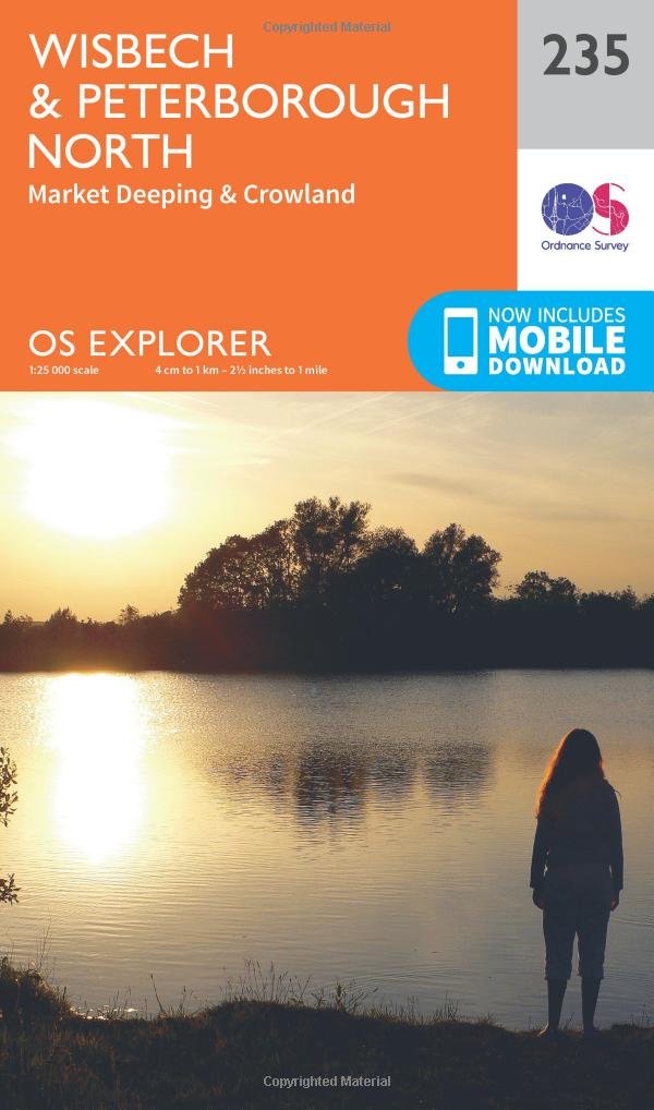 Wisbech  Peterborough North Map  Market Deeping  Crowland   by Ordnance Survey