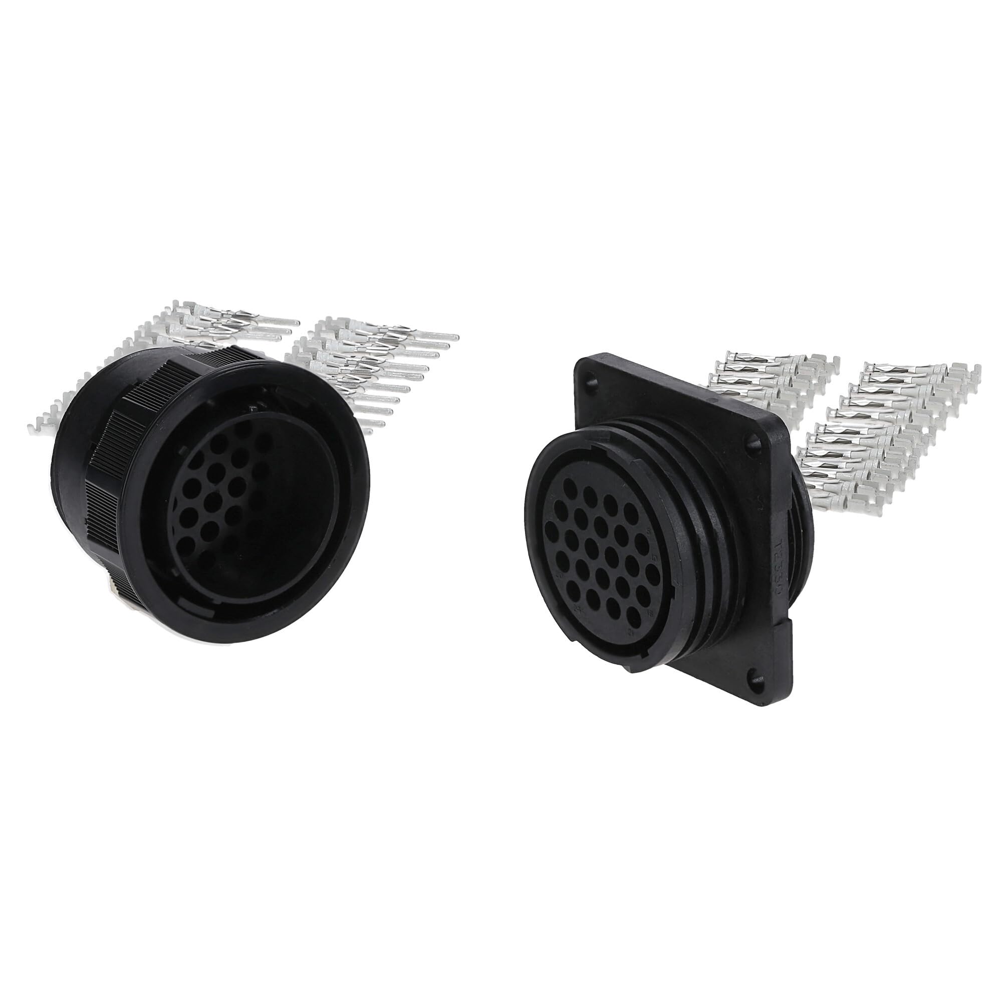 Kalitec KALI-2624A TT-Rundstecker Set 24-polig mit Wandsteckdose