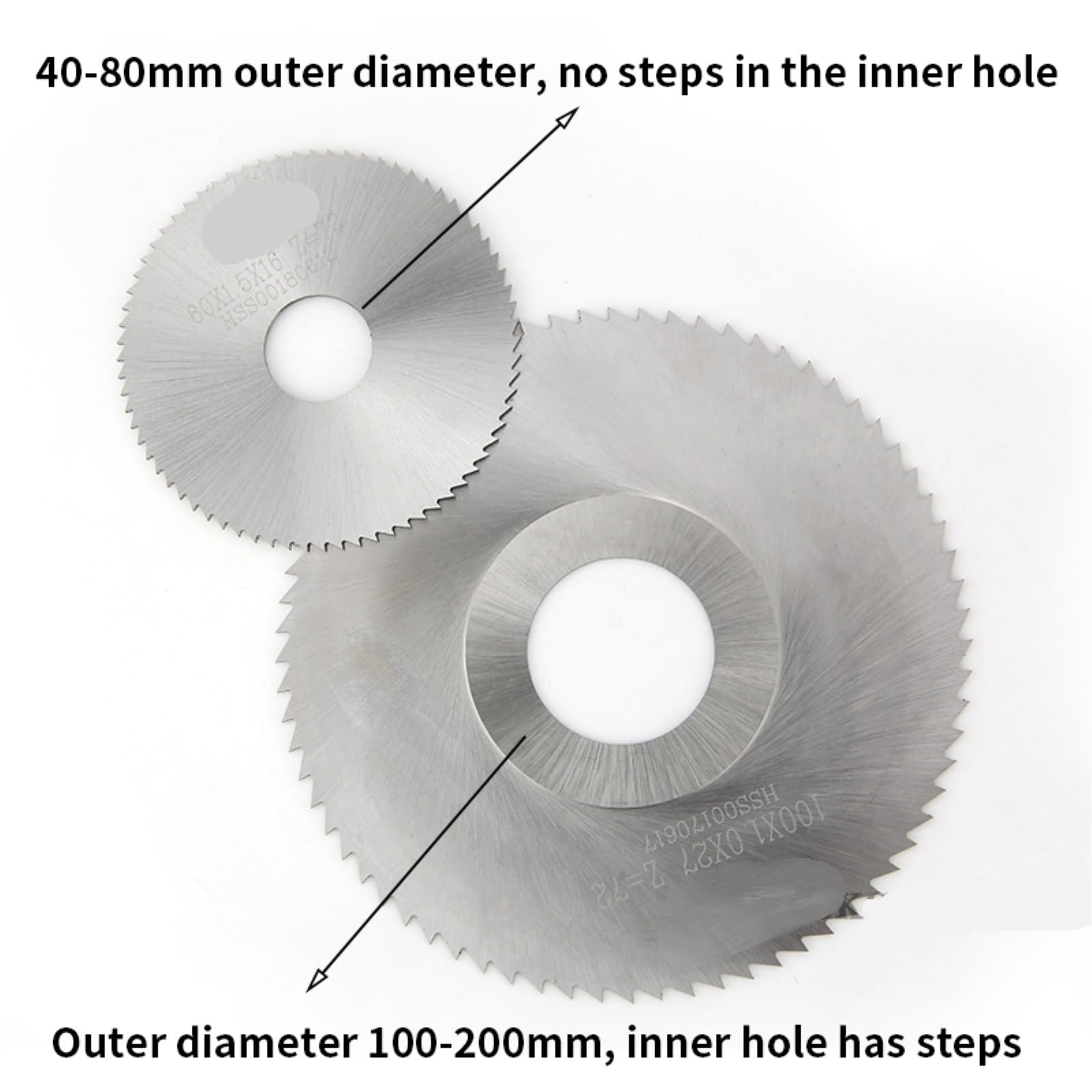 Brzeszczot do cięcia metalu 1 szt. HSS frezowanie brzeszczot piły tarczowej 40mm/50mm/60mm/63mm/75mm/80mm/100mm/125mm piła tarczowa frez do rowków(1PC,D110XD27-1.0MM)