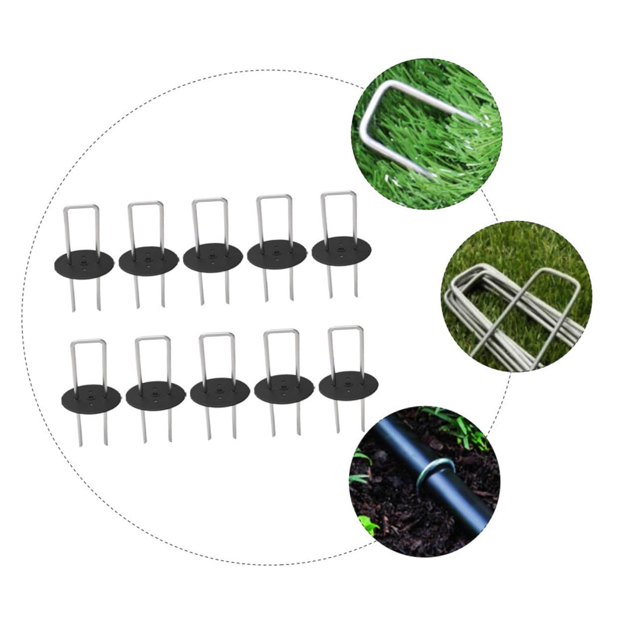 SUPVOX Agrafes de Fixation pour Toile de Paillage 50 Pièces