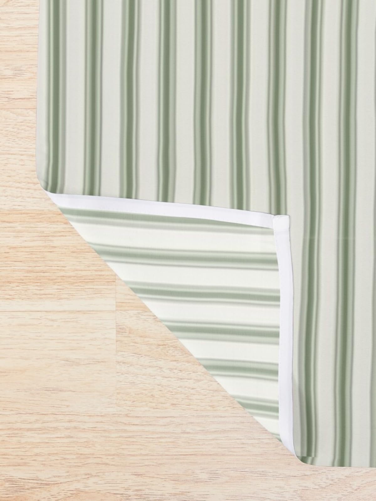ZGDPBYF Tenda Da Doccia In Tessuto Verde E Bianco A Righe – 180x180 Cm, Impermeabile, Con 12 Ganci Inclusi, Decorazione Bagno Moderna